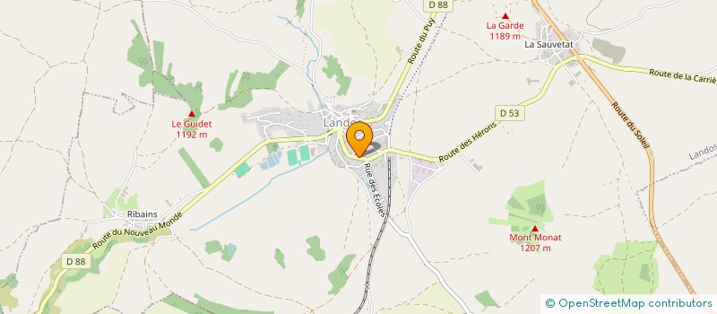 localisation de l'entreprise DES DEUX MOULINS  LANDOS