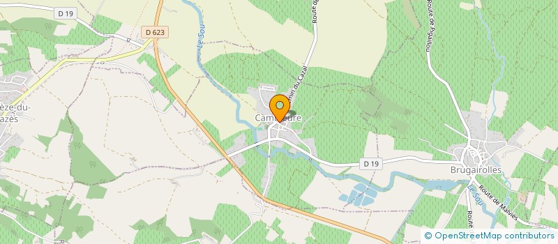 localisation de l'entreprise DES DEUX POIREAUX  SEIGNALENS