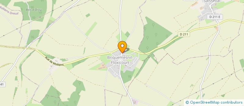 localisation de l'entreprise DES DEUX POIRIERS  BRIQUEMESNIL-FLOXICOURT