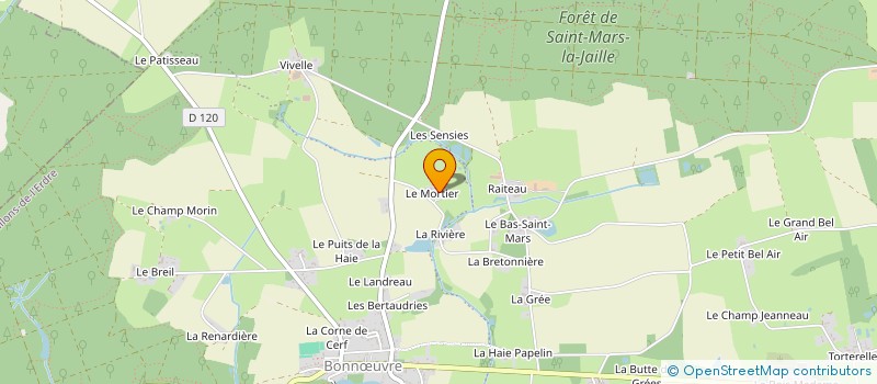 localisation de l'entreprise DES DEUX RUISSEAUX à VALLONS-DE-L'ERDRE