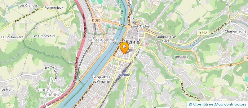 localisation de l'entreprise DES DOCKS  VIENNE