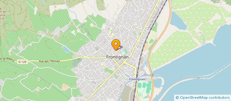 localisation de l'entreprise DES DOCTEURS CHAPELLET ET PASQUIER à FRONTIGNAN