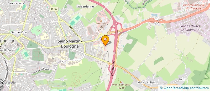 localisation de l'entreprise DES DOCTEURS HOUSSIN ET BARBET  SAINT-MARTIN-BOULOGNE