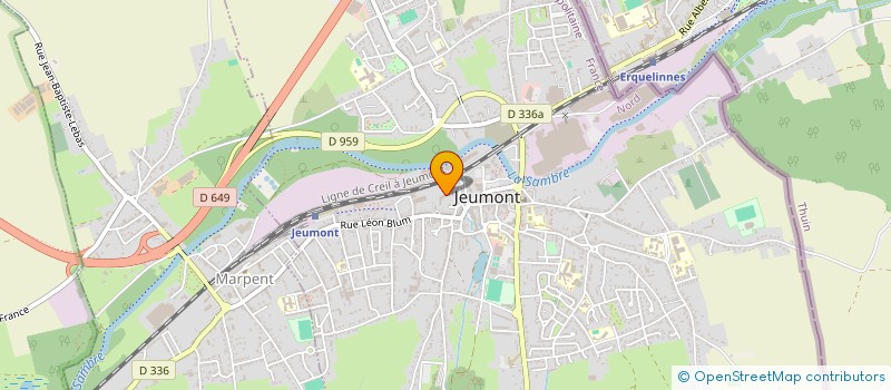 localisation de l'entreprise DES DOCTEURS MANCER, CARON ET LE GOUEZE  JEUMONT