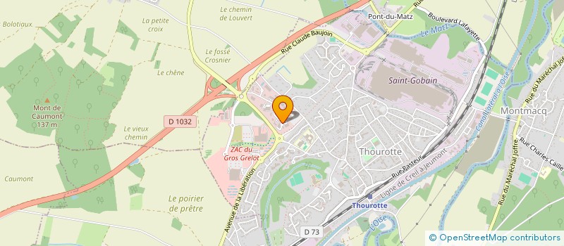 localisation de l'entreprise DES DOCTEURS MENDONCA ET ASSOCIES à THOUROTTE