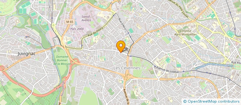 localisation de l'entreprise DES DOCTEURS PRINCE CESARI à MONTPELLIER