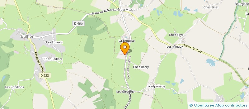 localisation de l'entreprise DES DOMES  CULHAT