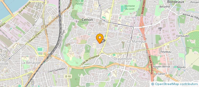 localisation de l'entreprise DES DOUVES  CENON