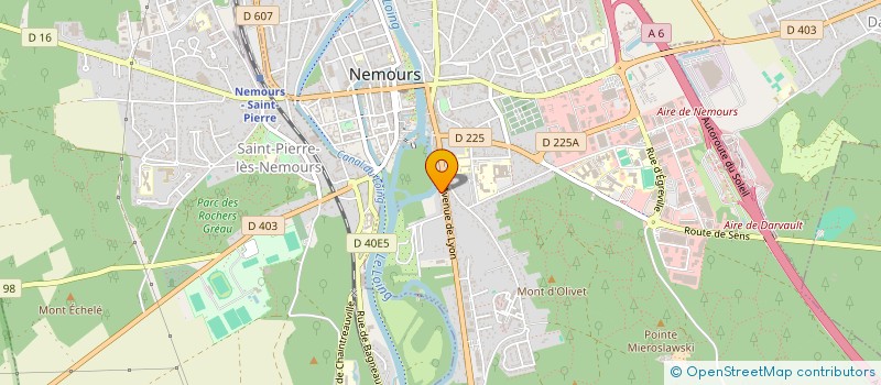 localisation de l'entreprise DES DOYERS  NEMOURS