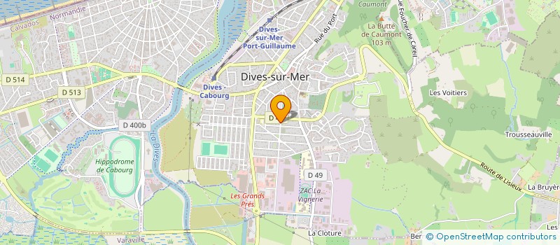 localisation de l'entreprise DES DUNES à DIVES-SUR-MER
