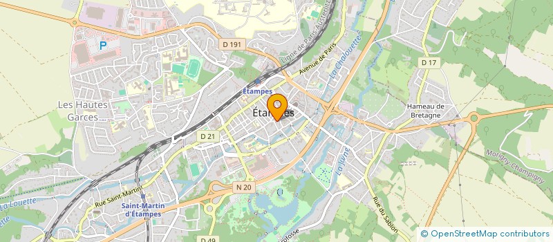 localisation de l'entreprise DES EBOULIS à ETAMPES