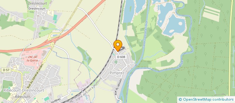 localisation de l'entreprise DES ECAZIEUX  PIMPREZ