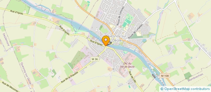 localisation de l'entreprise DES ECLUSES à DEULEMONT