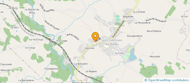 localisation de l'entreprise DES ECOLES  SAINT-GERMAIN-LES-BELLES