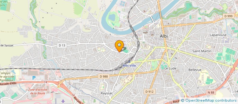 localisation de l'entreprise DES ECOLES  ALBI