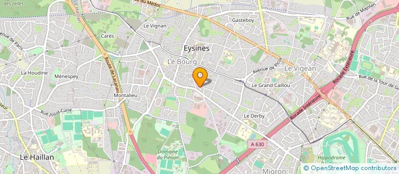 localisation de l'entreprise DES ELECTRICITE  EYSINES