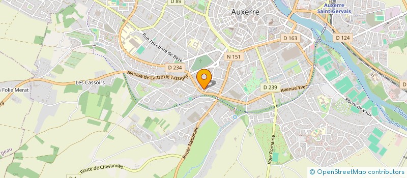 localisation de l'entreprise DES ELEVEURS BIO DE BOURGOGNE à AUXERRE