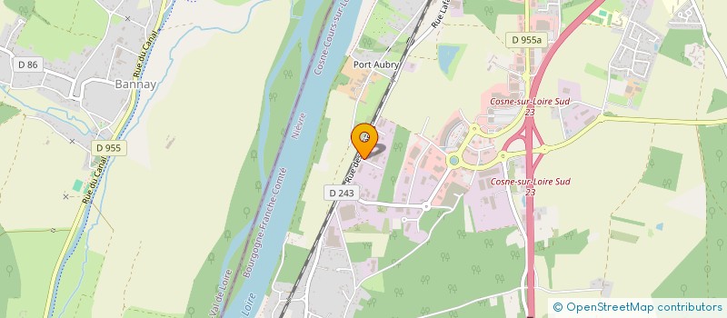 localisation de l'entreprise DES ENTREPRENEURS à COSNE-COURS-SUR-LOIRE