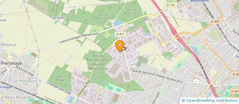 localisation de l'entreprise DES ENTREPRENEURS DU 95  ERAGNY