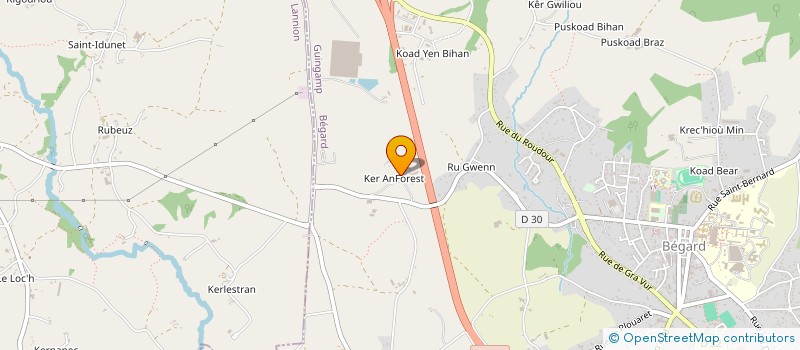 localisation de l'entreprise DES EOLIENNES  BEGARD