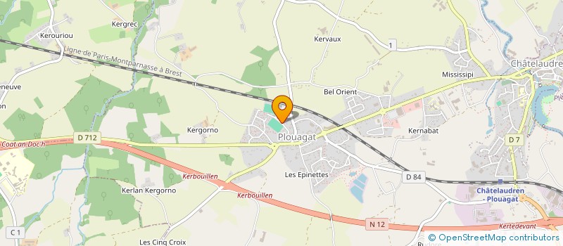 localisation de l'entreprise DES EPINETTES  CHATELAUDREN-PLOUAGAT