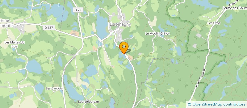 localisation de l'entreprise DES EPOISSETS  ECROMAGNY