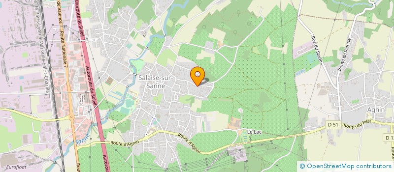 localisation de l'entreprise DES ERABLES  SALAISE-SUR-SANNE