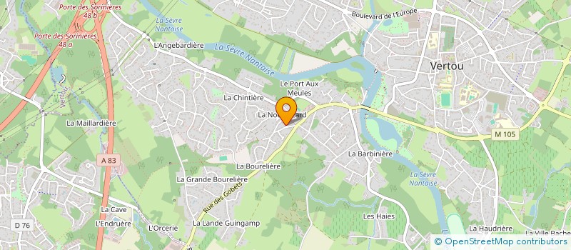 localisation de l'entreprise DES ERABLES  VERTOU