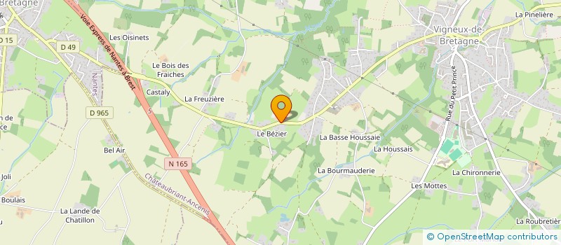 localisation de l'entreprise DES ERABLES  VIGNEUX-DE-BRETAGNE