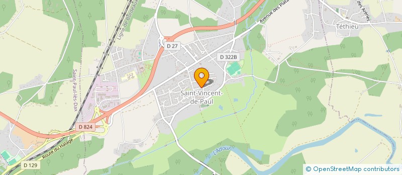 localisation de l'entreprise DES ERABLES  SAINT-VINCENT-DE-PAUL