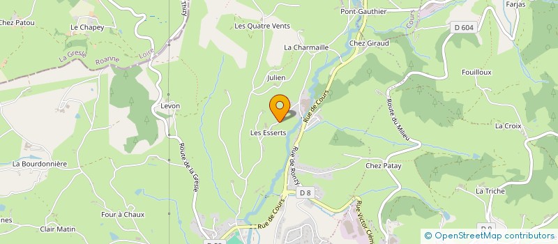 localisation de l'entreprise DES ESSERTS à THIZY-LES-BOURGS