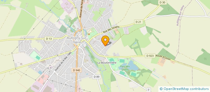 localisation de l'entreprise DES ETANGS  AUBIGNY-SUR-NERE