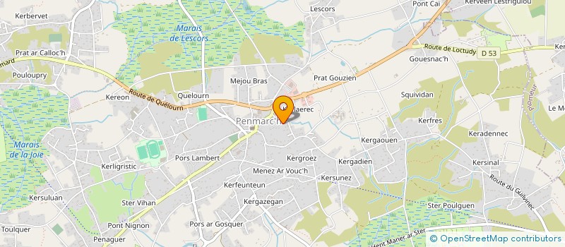 localisation de l'entreprise DES ETOCS  PENMARCH