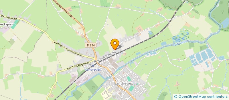 localisation de l'entreprise DES ETOQUIES  LANDRECIES