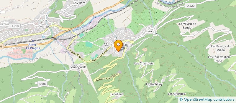 localisation de l'entreprise DES EUCHERTS à LA PLAGNE TARENTAISE