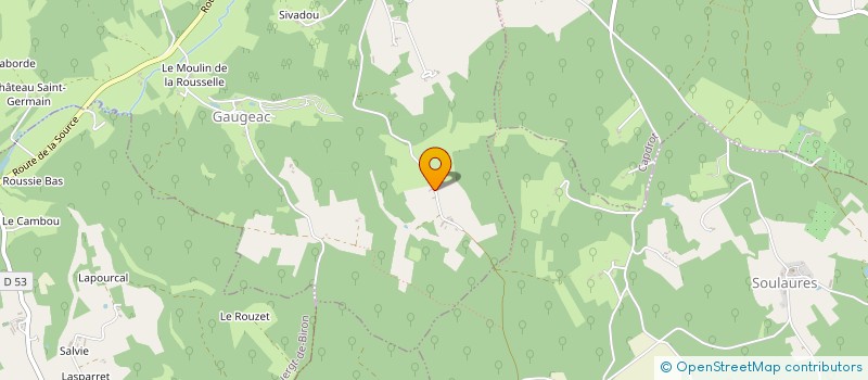 localisation de l'entreprise DES EYRIALS à GAUGEAC