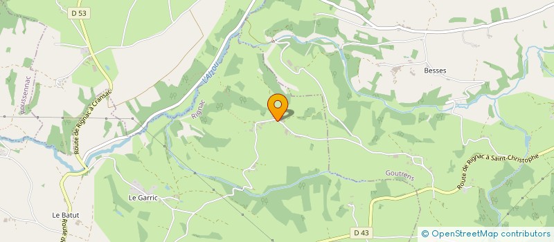 localisation de l'entreprise DES FABRIES  RIGNAC