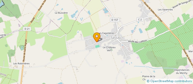 localisation de l'entreprise DES FAGOTIERES  SASSAY