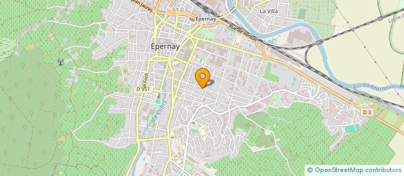 localisation de l'entreprise DES FAUBOURGS à EPERNAY