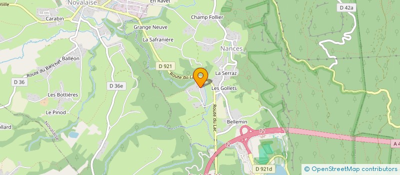 localisation de l'entreprise DES FILS VEUILLET  NANCES