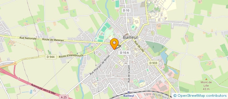 localisation de l'entreprise DES FLANDRES à BAILLEUL