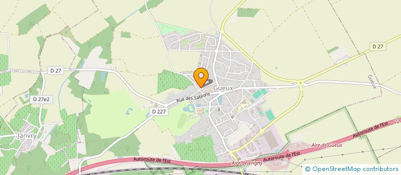 localisation de l'entreprise DES FLEURS  GUEUX