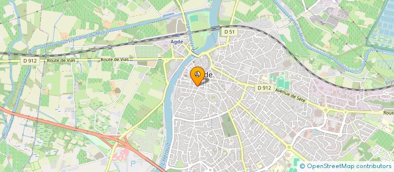 localisation de l'entreprise DES FLEURS  AGDE