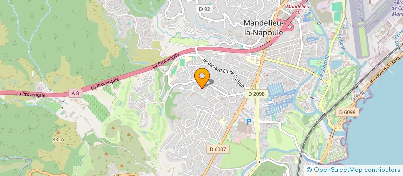 localisation de l'entreprise DES FONDATIONS à MANDELIEU-LA-NAPOULE