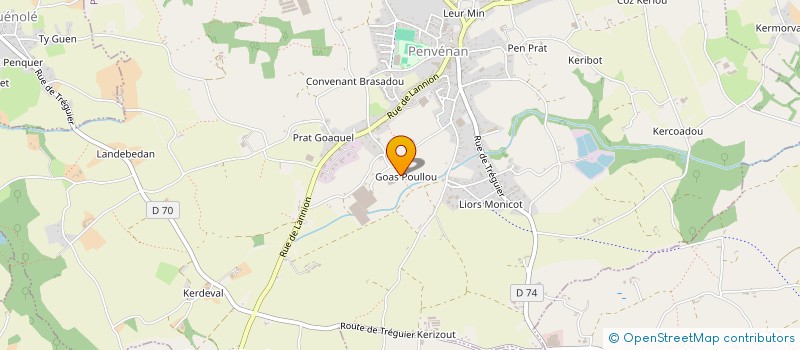 localisation de l'entreprise DES FONTAINES à PENVENAN