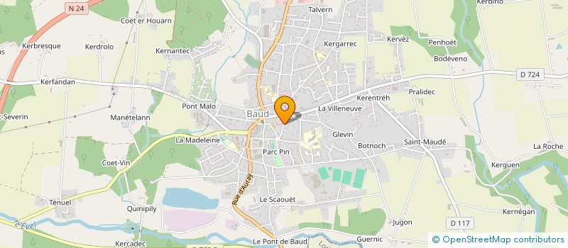 localisation de l'entreprise DES FONTAINES  BAUD