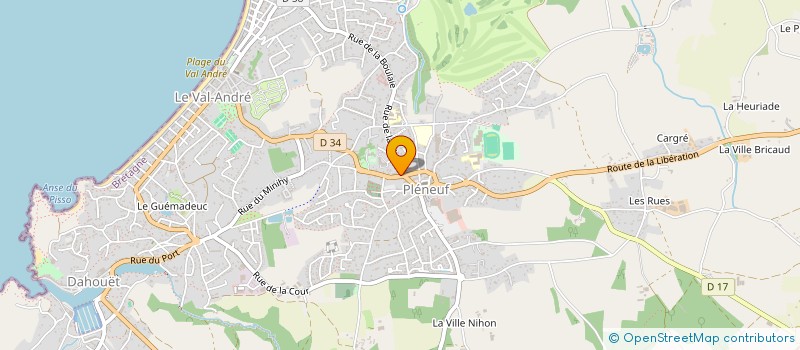 localisation de l'entreprise DES FONTAINES COTIERES  PLENEUF-VAL-ANDRE