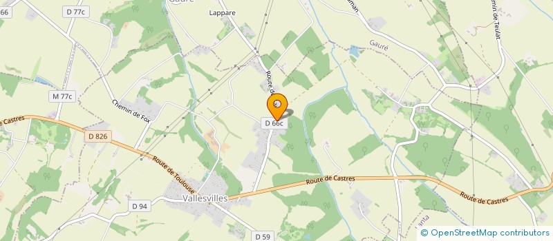 localisation de l'entreprise DES FORETS  VALLESVILLES