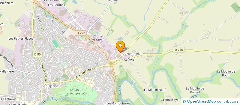 localisation de l'entreprise DES FORGES  BEAUPREAU-EN-MAUGES