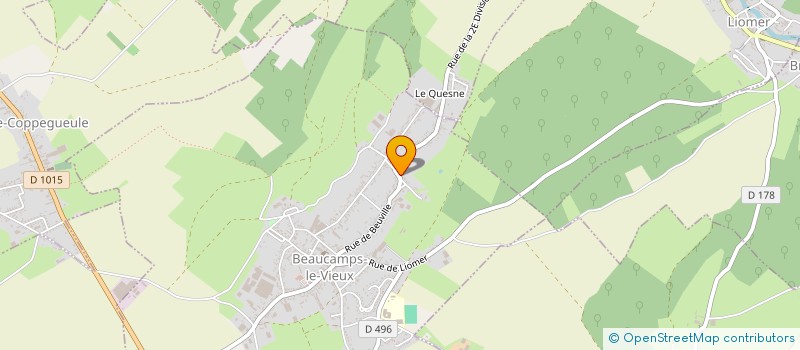 localisation de l'entreprise DES FORRIERES  BEAUCAMPS-LE-VIEUX